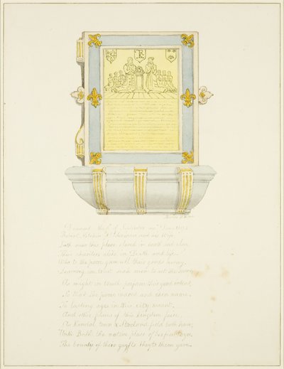 Mural Tablet of Alderman R. Kitchin by Marcus H. Homes