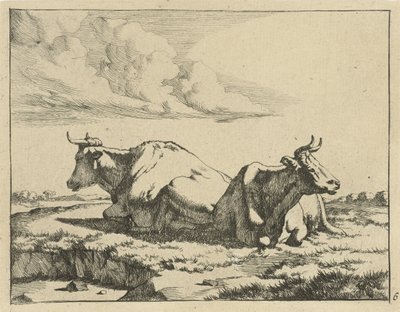 Two Lying Cows (Cows and Sheep series) by Marcus de Bye