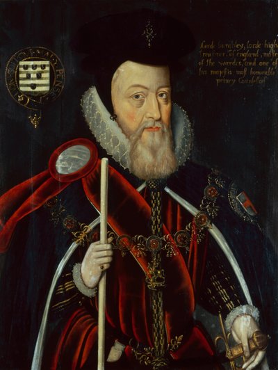 Portrait of William Cecil by Marcus the Younger (circle of) Gheeraerts