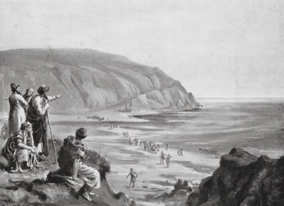 Arrival of the Founders of Phoenicia by Margaret (after) Dovaston