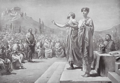 Pericles Pleading for Aspasia by Margaret (after) Dovaston