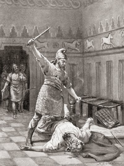 The Assassination of Tukulti-Ninurta I in His Besieged City Kar-Tukulti-Ninurta, from Hutchinson