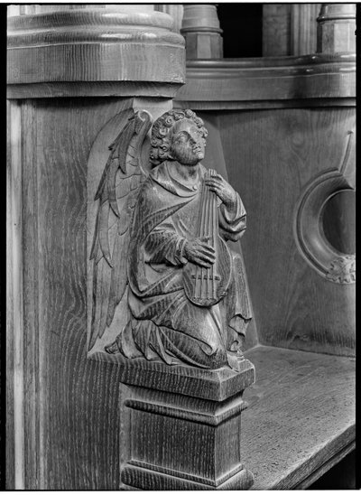 Detail of a wood carving on the Archdeacon