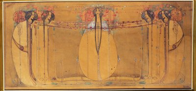 May Queen, Cartoon for Panel for Ingram Street Tearooms, c.1900 by Margaret Macdonald