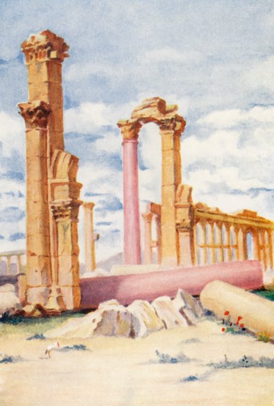 Fallen Monolith, Palmyra by Margaret Thomas