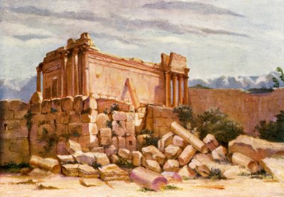The Small Temple, Baalbek, Exterior by Margaret Thomas