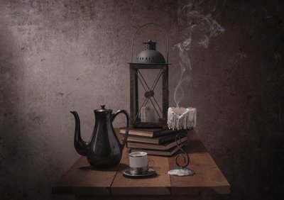 Coffee and Candlelight by Margareth Perfoncio