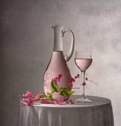 Elegant Pink Still Life by Margareth Perfoncio