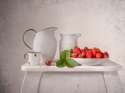 Fresh Summer Strawberries by Margareth Perfoncio