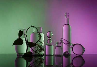 Green Purple Glass Botany by Margareth Perfoncio