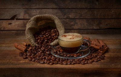 Rustic Coffee Still Life by Margareth Perfoncio
