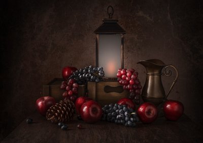 Rustic Harvest Still Life by Margareth Perfoncio