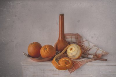 Rustic Orange Still Life by Margareth Perfoncio