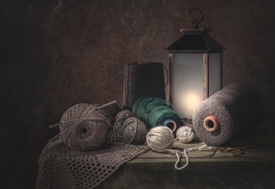 Rustic Yarn Still Life by Margareth Perfoncio