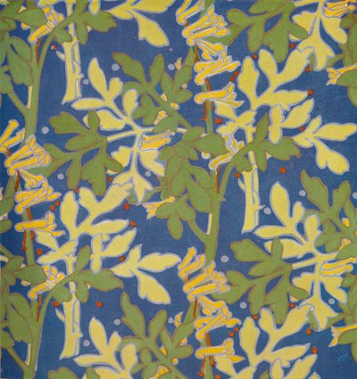 Design for Block Printed Silk, 1926 by Margery Tomlin