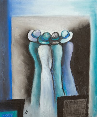 Whispering ladies by Margo Starkey