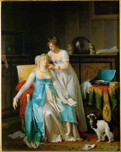 Bad News. Exhibited in the Salon of 1804 by Marguerite Gerard