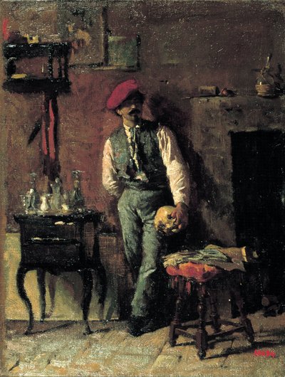 Portrait of the Painter Joaquim Agrassot by Marià Fortuny Marsal