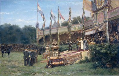 Presentation of the Lombok Cross by Queen Wilhelmina at the Malieveld in The Hague, 6 July 1895 by Mari ten Kate