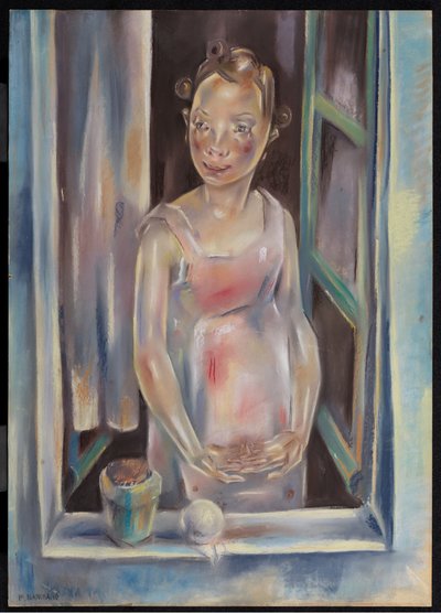 Young Girl at an Open Window by Maria Blanchard