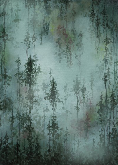 Misty Green Forest by Maria Borglund