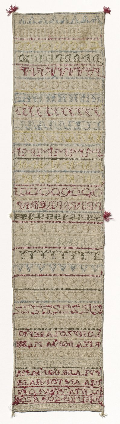 Sampler, c. 1830 by Maria Del Carmen Fernandez