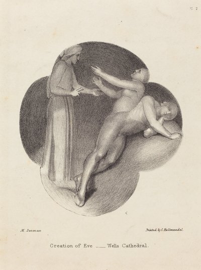Creation of Eve, from Wells Cathedral by Maria Denman after John Flaxman