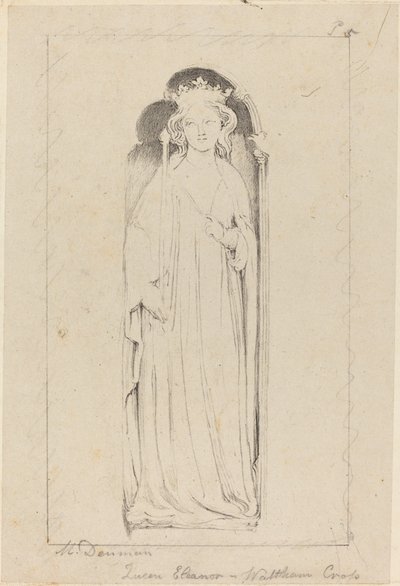 Queen Eleanor, from Waltham Cross by Maria Denman after John Flaxman