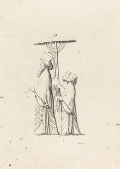 Sculpture at Persepolis, from Le Bruyn