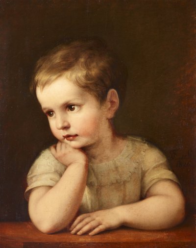 Child Portrait (Natalie Stuntz, Niece of the Artist) by Maria Elektrine (Freifrau von) Freyberg( Eisenberg)
