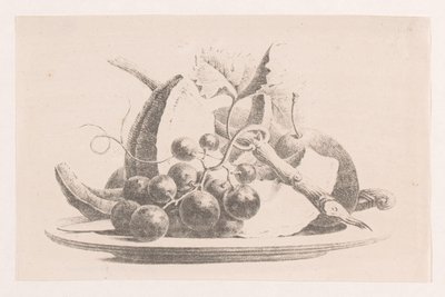 Fruits on a Plate by Maria Geertruida de Goeje Barbiers (attributed to)