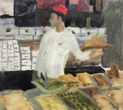 Turkish Sweets Seller, 2019 by Maria Magenta