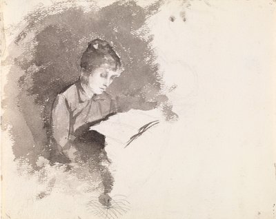 Woman Reading by Maria Wiik