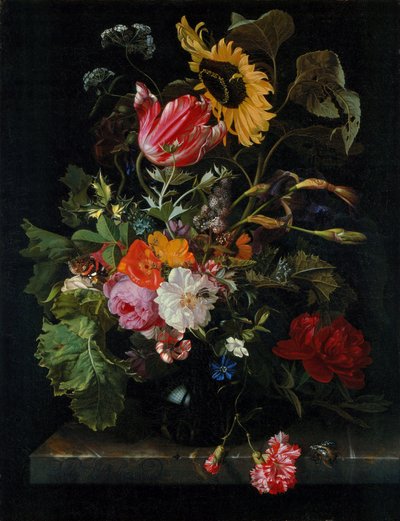 Bouquet of Flowers in a Vase by Maria van Oosterwijck