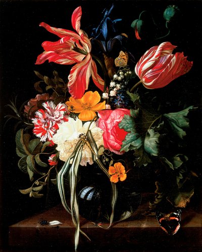 Flower Still Life by Maria van Oosterwijck