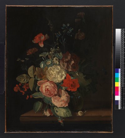 A Vase of Flowers by Maria van Oosterwyck