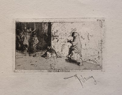 A Street in Seville by Mariano Fortuny y Marsal