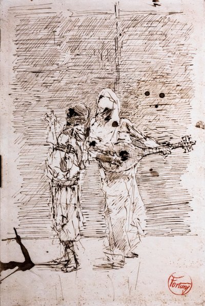 Two Arab Musicians, circa 1871 by Mariano Fortuny