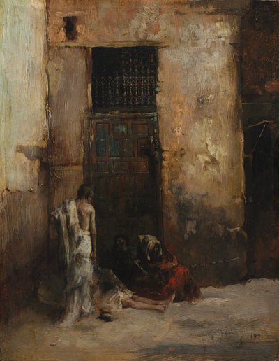 Beggars by a Door by Mariano Fortuny y Carbó