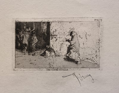 A Street in Seville by Mariano Fortuny y Carbó