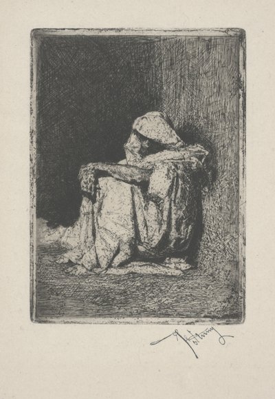Seated Arab by Mariano José María Bernardo Fortuny y Carbó