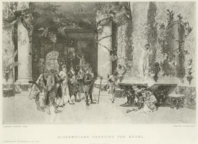 Academicians Choosing the Model by Mariano José María Bernardo Fortuny y Carbó