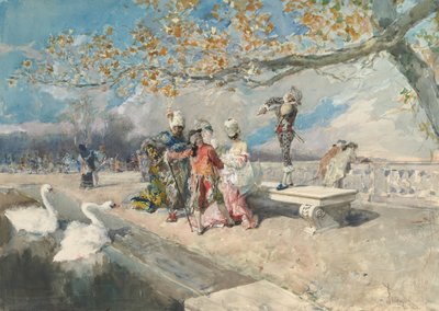 Masquerade by Mariano José María Bernardo Fortuny y Carbó