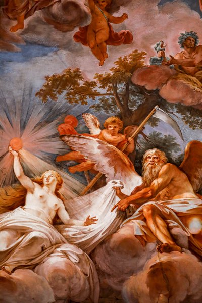 Romulus is welcomed in Olympus by Jupiter (detail) by Mariano Rossi