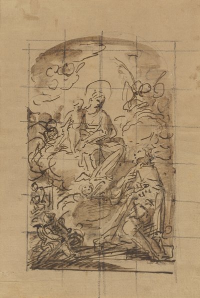 The Apparition of the Virgin and Child to Saint Louis of France by Mariano Salvador Maella