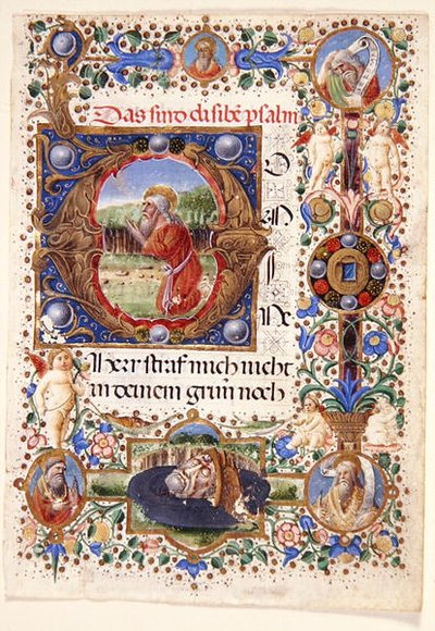 Single Leaf from a Florentine Book of Hours, Late 15th Century by Mariano de Buono di Jacopo