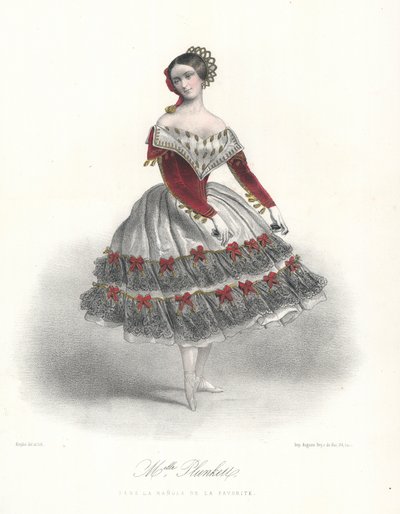 Belgian Ballet Dancer Adeline Plunkett in La Manola de la Favorite, c1860 by Marie Alexandre (after) Alophe