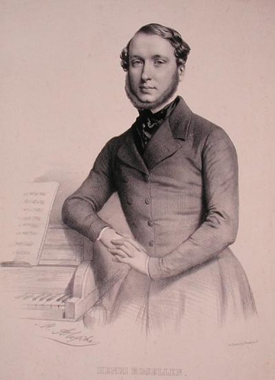 Portrait of Henri Rosellen (1811-76) by Marie Alexandre (after) Alophe