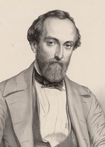 Portrait of the Composer Antoine François Marmontel 1816-1898 by Marie Alexandre Menut Alophe