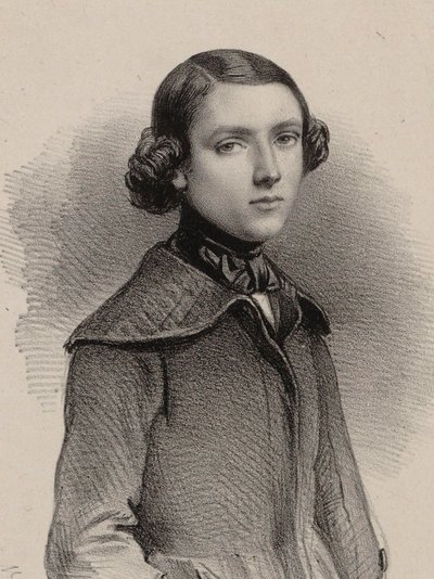 Portrait of the organist and composer Louis James Alfred Lefébure-Wely 1817-1869, 1840 by Marie Alexandre Menut Alophe